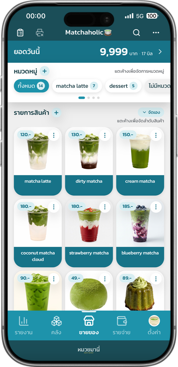 หน้าขายของในระบบหมวยมานี่