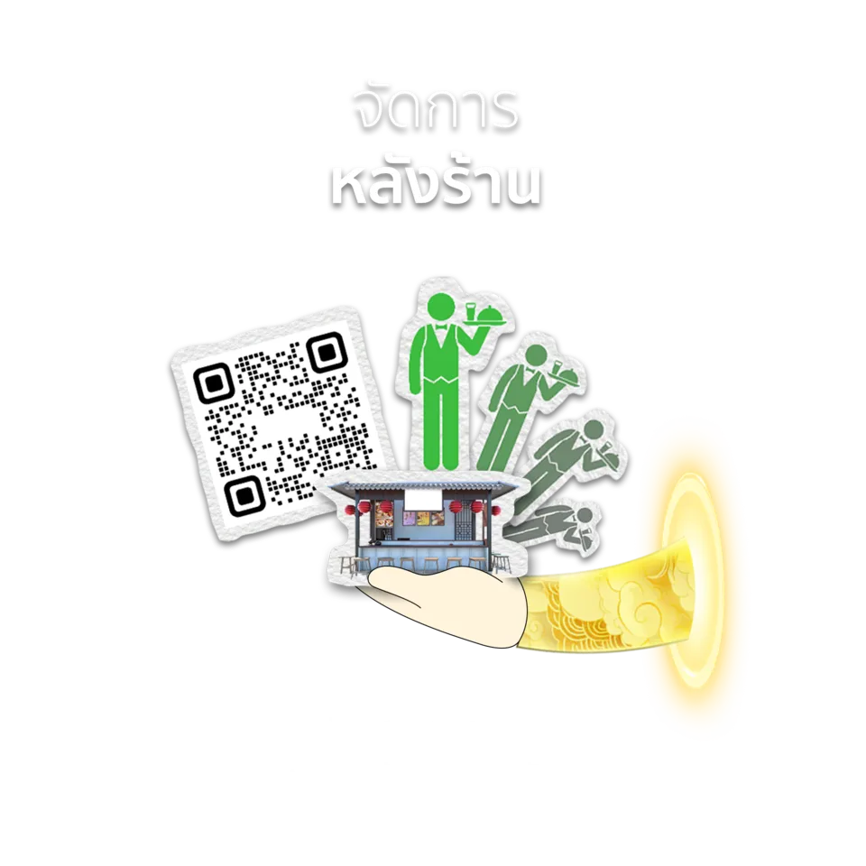 จัดการหลังร้าน: สร้าง QR Code อัตโนมัติ และเพิ่มพนักงานได้ไม่จำกัด