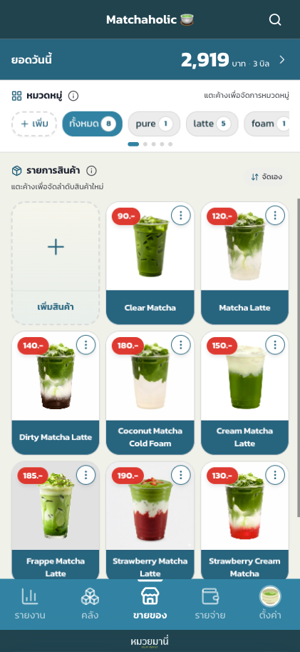 หน้ารายงานหมวยมานี่
